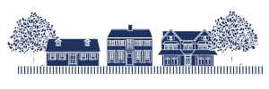 Drawing of Houses From Logo | Real Estate Closing Attorney